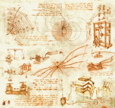 mapa mental de Leonardo Da Vincci